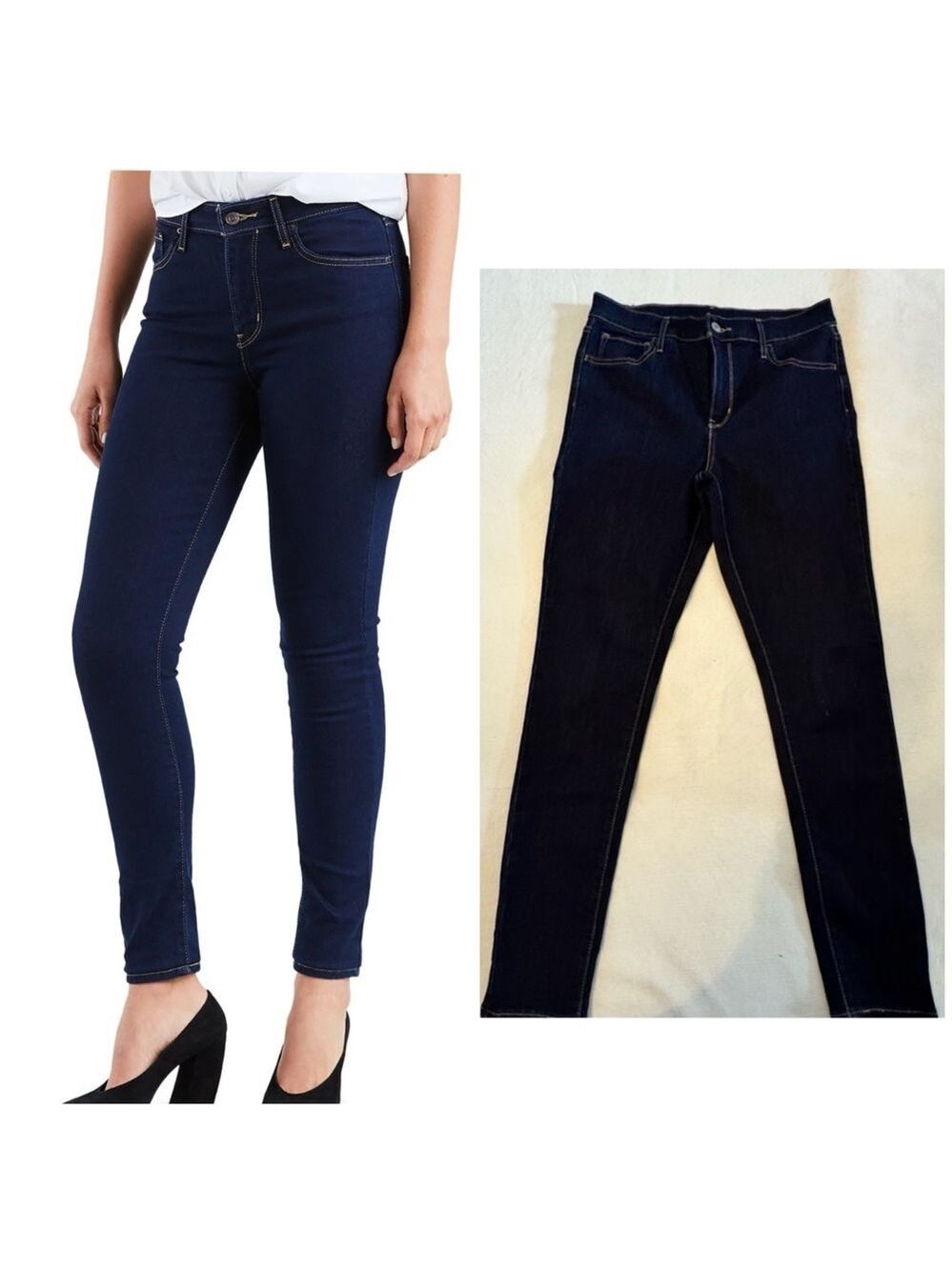 Levi's Women's Dark Blue Skinny Jeans size 29